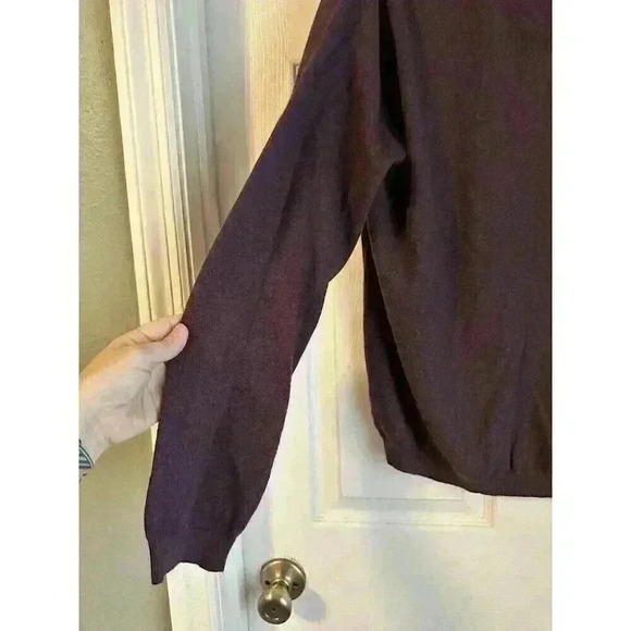 Weatherproof Vintage Men's Cotton Cashmere V-Neck Sweater Black Size L - Picture 5 of 6